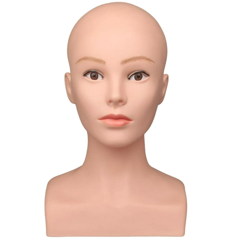 Model Head Mannequin Stand and Holder Head Soft Touch, Female, Manikin