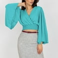 thumbnail image 5 of Long Sleeve Blouses for Women Womens Fashion Casual Spring and Summer Solid Color Long Sleeve V-Neck Blouses & Blouses for Women Fashion Summer Long Sleeve Summer Blouses, 5 of 5