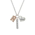thumbnail image 2 of Delight Jewelry Rose Goldtone Crystal Initial - N - Always My Mother Bar Zoe Necklace, 2 of 4