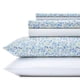 thumbnail image 1 of Laura Ashley Home - Juego De Ropa De Cama De Percal De Algodón Con Sábanas King, Decoración Fresca Y Nítida Para El Hogar (Jaynie Pastel Blue King), 1 of 1