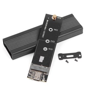 NVME SSD Pièce jointe 10Gbps Boîtier en aluminium de type C pour M.2 NVME 2230 2242 2260 2280 SSD, avec UASP Protocole d'accélération, pour l'optimisation du stockage