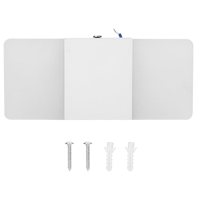 Lámpara de noche de cama con luz LED acrílica montada en la pared para habitación interior (luz cálida y blanca S)