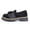 Black, variant on BERANMEY Loafers for Women Platform Loafers for Women Dressy Slip On Womens Loafers & Slip-Ons Comfortable Bow Design PU Leather Flats Wide Width Casual Work Shoes