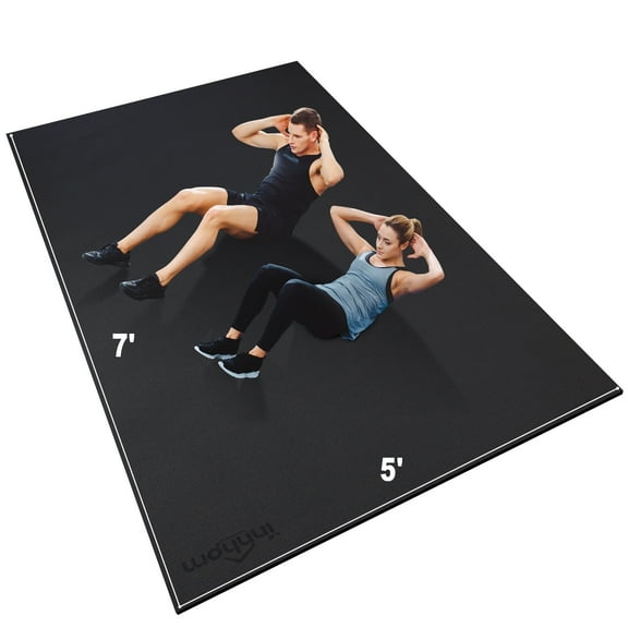 Large Exercise Mat 7'x5' Workout Mat Gym Flooring for Home Gym Mats Exercise Mats for Home Workout Thick Floor Mat for Fitness