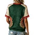 thumbnail image 3 of Mexico 2026 Soccer Cup V-Neck Jersey for Women, Short Sleeve Football Kit Shirt with "MÉXICO" Print, Breathable Athletic Uniform Top, Lightweight Fan Gear, 1 PC Dark Green S, 3 of 3