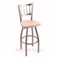 thumbnail image 7 of 810 Contessa 30" Swivel Bar Stool with Black Wrinkle Finish and Natural Oak Seat, 7 of 7