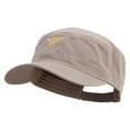 thumbnail image 2 of Golden Farm Field Icon Embroidered Garment Washed Adjustable Army Cap - Khaki OSFM, 2 of 5