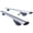 Silver, variant on Malone AirFlow2 Universal Cross Rail System - 50 inches