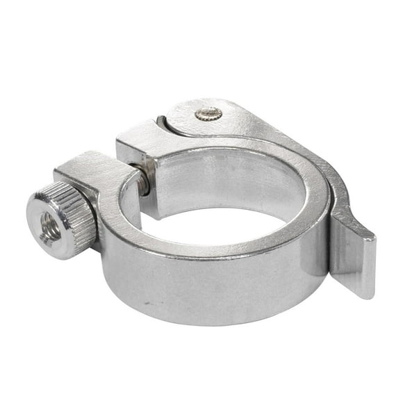 Abrazadera para asiento bicicleta aluminio 35mm Mariluz plateado