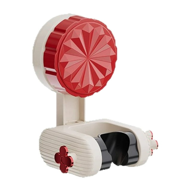Hearth & Gear Support de Douche Réglable Sans Perçage Support à Ventouse Forte Support de Pomme de Douche Rotation à 360 ° pour s'Adapter à Divers Angles Noir/rouge en Option Porte-Serviette de Plage pour Tout-Petit Porte-Serviette en Papier