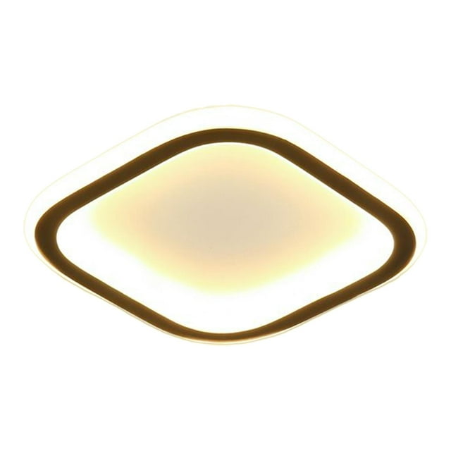 Lámpara de techo moderna, lámpara LED decorativa, iluminación artística, lámpara colgante para Cuadrado Cálido Negro