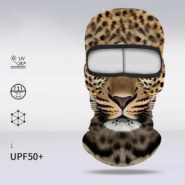 Cat Ski Balaclava, Cute Animal Face Mask for Winter Sports, Music