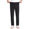 thumbnail image 5 of MEILIHUA Men's Regular Fit Casual Work Pants, Stretch Dress Pants with Flex Waist, Flat Front Golf Trousers for Spring Summer, 5 of 9