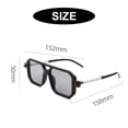 thumbnail image 2 of Gafas de sol cuadradas del tiroteo de la calle de las gafas de sol de la moda del marco del haz doble, hechas del plástico, metal, PC, 2 of 5