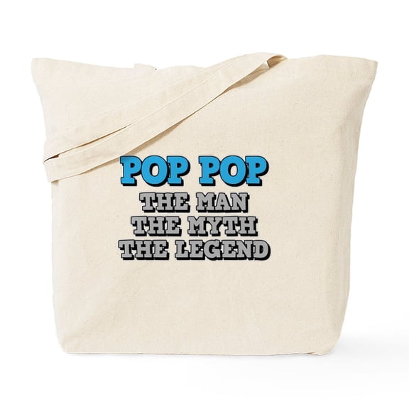 CafePress - Pop Pop: The Man Tote Bag - Unisex Canvas Tote Bag, Beige, 1-Piece