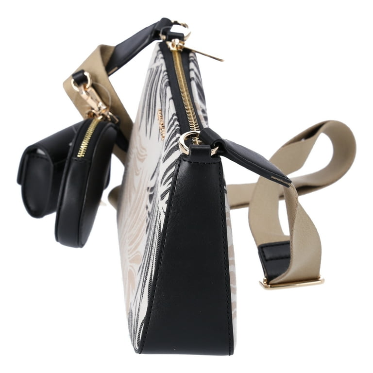 Michael Kors Jet Set Crossbody Tech Accessories Attached Black