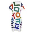 thumbnail image 4 of Vestido holgado colorido con bolsillos para mujer traje de hada con alfabeto coreano Hangul consonantes verano, 4 of 6