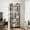 Black & Brown, variant on ModFusion 6 Tier Shelves Bookcase Modern Bookshelf Display Metal Organizer for Office Living Room Bedroom, Gold