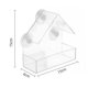 thumbnail image 1 of Jaula de pájaros pequeña de acrílico con ventosa sin perforaciones, comedero para pájaros, suministros para mascotas, jaula de pájaros transparente para montar en la pared, 1 of 6