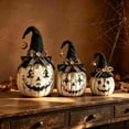 thumbnail image 5 of Tepsmf Halloween Vintage Witch Pumpkin Trio, Rustic Figurine Set, Fall Thanksgiving Window Display, Mantel Decor, 5 of 5