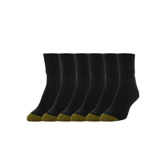 Gold Toe Women's Turn Cuff Socks, 6 Pairs