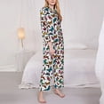 thumbnail image 3 of Sigee Colorful Flying Butterflies for Women’s Pajama Sets Long-Sleeved Pjs Sets for Women 2 piece Sleepwear-Small, 3 of 7