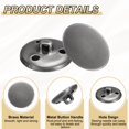 thumbnail image 4 of Uxcell 15pcs Metal Round Buttons 25mm Brass Sewing Craft Buttons, Gun, 4 of 6