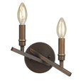 thumbnail image 1 of Golden Lighting 2360-2W RBZ Garvin 2 Light Wall Sconce in Rubbed Bronze, 1 of 1