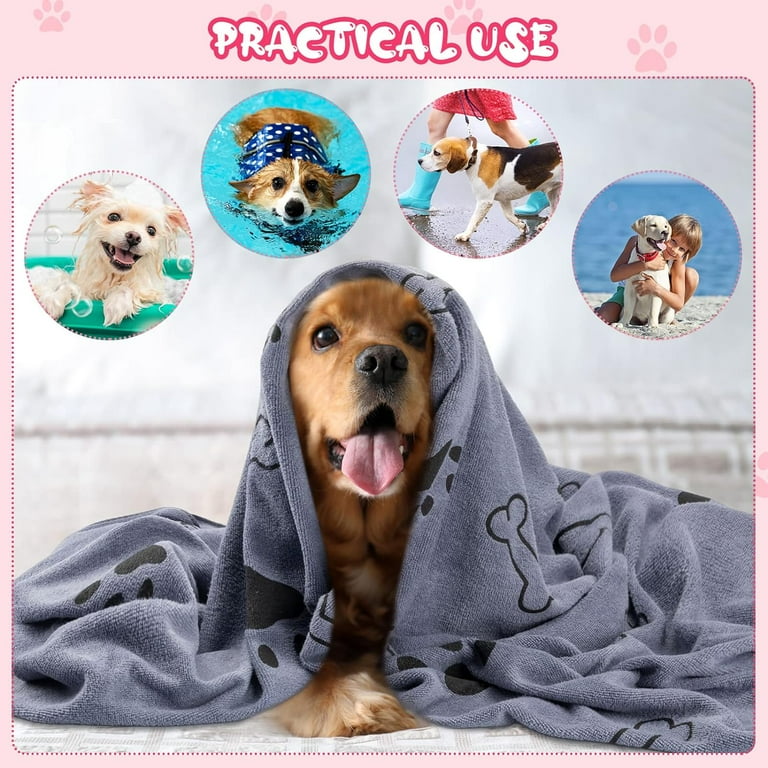 22 Pcs Dog Towels for Drying 20 x 40 Inch Pet Bath Towels
