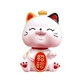thumbnail image 2 of Lucky Cat Figurine Art Decorative Display Ornament Kitten Statue for Desk Chinese New Year Gifts Car Dashboard Dining Room Home Decoration Style D, 2 of 9