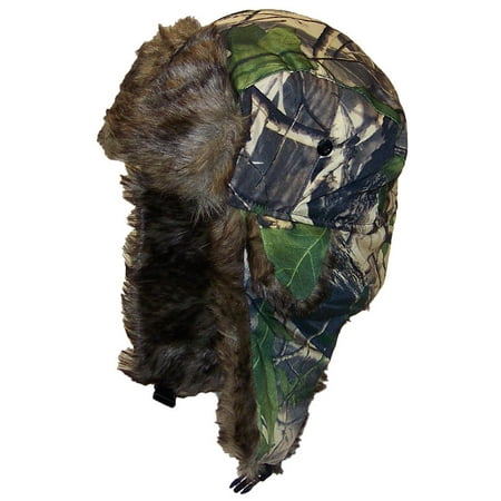 Best Winter Hats Adult Tree Camouflage Russian/Hunters W/Soft Faux Fur Winter Hat (One Size) - (Best Hats For Bald Guys)