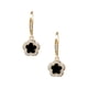 thumbnail image 3 of Aretes de gancho ZVEZDA con circonias y chapa de oro de 18k y Onix, 3 of 3