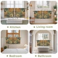 thumbnail image 6 of Vintage Geometric Tier Curtains, Watercolor Abstract Art Light Filtering Kitchen Curtains, 2Pcs Rod Pocket Half Window Treatments Panels for Sink Cafe Cabinet Camper 27.5x36 Inches, 6 of 9