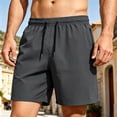thumbnail image 5 of LONKITO Summer Mens Shorts with Pockets Zipper, Quick Dry Lightweight Beach Shorts, 2026 Fashion Swim Trunks for Vacation Hawaiian, 5 of 8