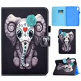thumbnail image 1 of Dteck Folio Stand Wallet Case for iPad Mini 6 2021 (6th Gen), Premium PU Leather Shockproof Protective Cover with Multi-Angle Viewing & Pencil Holder for iPad Mini 6th Gen 8.3 Inch - Elephant, 1 of 6
