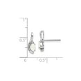 thumbnail image 2 of Gem & Harmony 1/4 Carat (Ctw) Opal Post Earrings in 14K White Gold for Women, 2 of 4