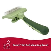 Coastal Pet - Safari - Cat Self-Cleaning Slicker Brush - Cat Grooming Supplies