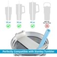 thumbnail image 3 of 6 PCS Colorful Silicone Replacement Straws for Stanley Cup 40oz 30oz, 3 of 5