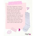 thumbnail image 7 of MeMoi  Pointelle Cotton Blend Knee High Sock - Girls - Female, 14, White, 7 of 7