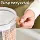 thumbnail image 4 of Contenedor de granos de gran capacidad | Contenedor de plástico para alimentos con divisiones extraíbles y anillo de sellado, 4 of 5