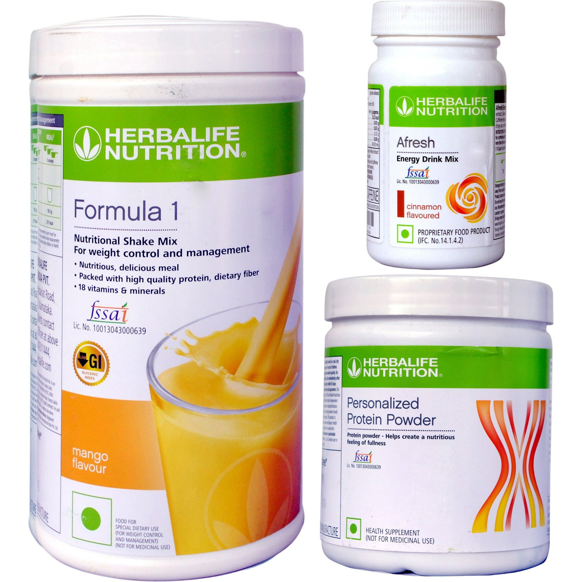 Herblife Nutrition Shake Mix Mango With Personalized Protein Powder 200g And Afresh Cinnamon with Free Shipping