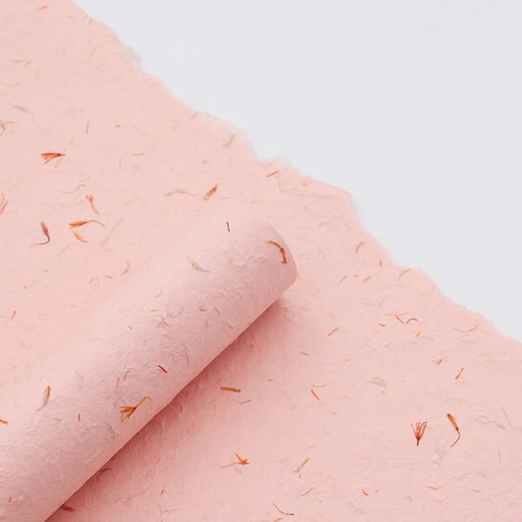Nvzi flowers, gifts, gift box packaging paper, hand torn petal paper packaging paper (pink)