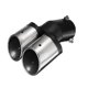 thumbnail image 2 of Nuevas Puntas De Ajuste De Escape De Doble Salida Curvadas Universales Tubo De Silenciador Cola Cromada Scienceny VI005825-00, 2 of 5