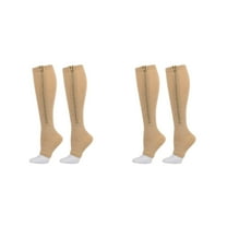 AUQ Compression Socks,Zipper Design Knee High Socks,Long Tube Compression Compression Socks for Men