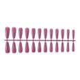 thumbnail image 1 of Vogacara 24 piezas Extra largas Prensa en uñas Artificial DIY Sólido Duradero Francés Elegante Uñas acrílicas para salones de manicura Arte Cubierta Juegos de manicura 28 frijol morado Vogacara CE011405-28, 1 of 1