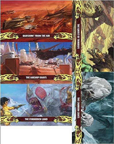 John Carter Of Mars Landscape Art Location Deck – 52 RPG Cards For Barsoom Campaigns
