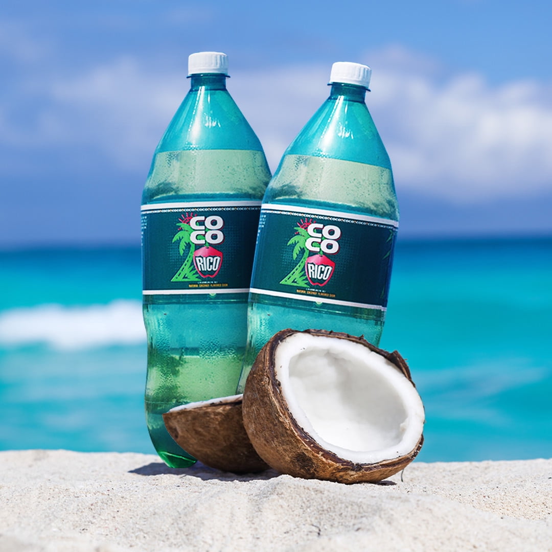 Coco Rico, Regular Soda Coco Rico Natural Coconut Flavored Soda, 1.75 lt Plastic Bottle