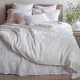 thumbnail image 3 of 100% French Linen Duvet Cover - Twin/Twin XL - Cream | BOKSER HOME, 3 of 7