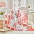 thumbnail image 4 of Juego de ropa de cama UOZZI para cuna, 3 piezas, flores, 86x109 cm, 4 of 9