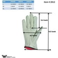 thumbnail image 4 of G & F Winter Gloves Males 2012-3 Washable Leather, Work Gloves, 3 Pairs, Color White, Size XLarge, 4 of 8